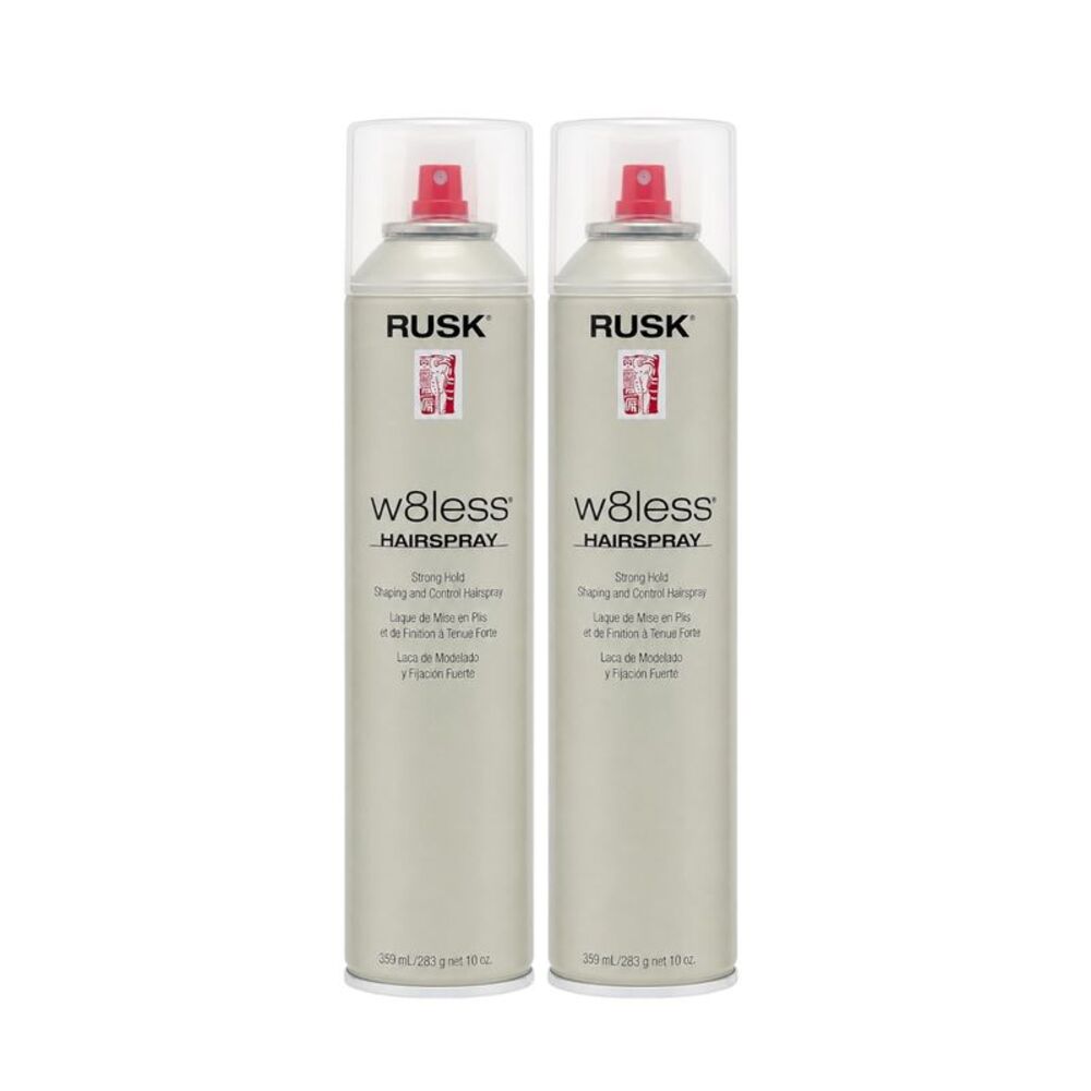 Rusk W8less Strong Hold Shaping and Control Hairspray 10 Oz (Pack of 2)